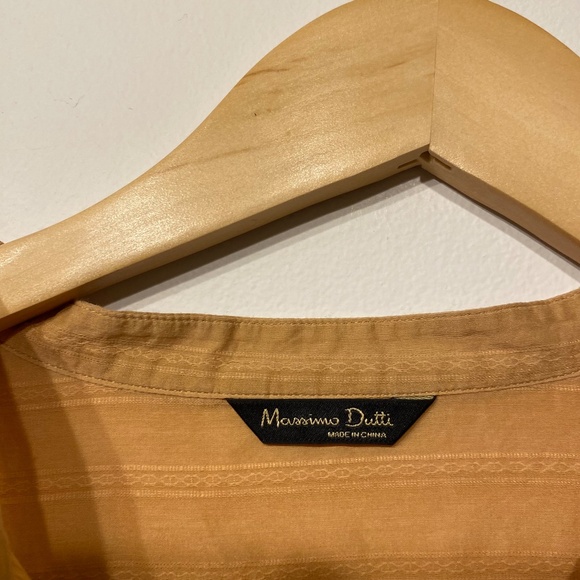 Massimo Dutti Cotton Poplin Button Down Blouse - Picture 6 of 7